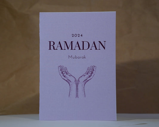 Ramadan Mubarak 2024 Purple Postcard